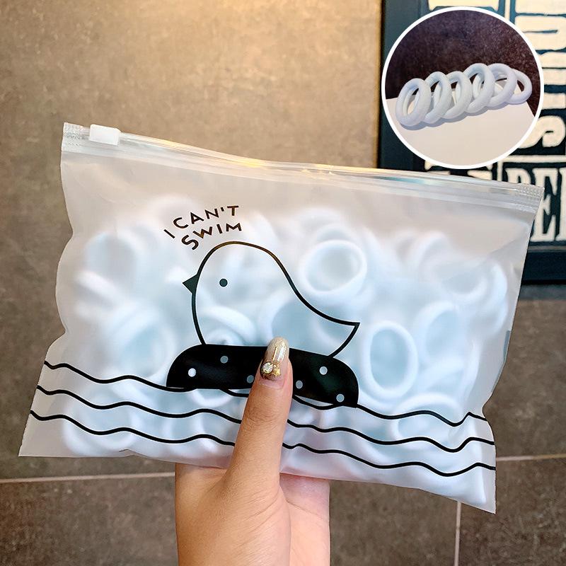 100 шт. эластичная детская веревка для волос ярких цветов, круг для волос, детские аксессуары для волос