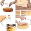 Adjustable 8-slice Stainless Steel Bread And Cake Slicing Tool With Dual And Single Wire Features