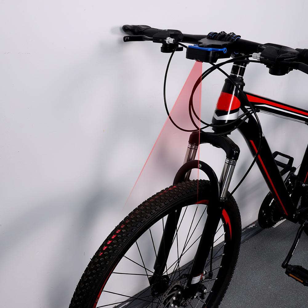 Калибратор седла велосипеда Лазерный выравниватель руля Регулятор центра седла Измерительный инструмент Индикатор выравнивания с портом для зарядки