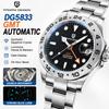 PAGANI DESIGN 42MM Wristwatch Automatic Mechanical Watch Pearl DG5833GMT Sapphire Stainless Steel Waterproof Watch For Men