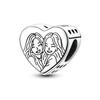 Шарм-бусины Шармы медь Аутентичность Теплый узор Сердце Шарм-бусины Подходит для браслетов 3 мм Ожерелья Идеально для женщин Роскошные украшения Сделай сам