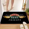 Tapis de sol d'entrée pour amis, décoration de couloir de salon, antidérapant, facile à nettoyer, paillasson lavable pour la maison et le bu