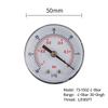 TS-Y50Z-1-0bar Axial Air Pressure Gauge -1-0 Bar Hydraulic Oil Water Pressure Meter Gauge