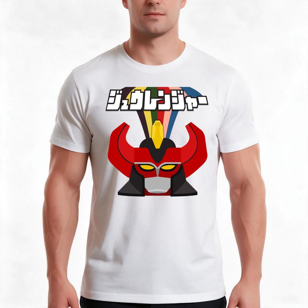 Kyoryu Sentai Zyuranger V Футболка Летняя Повседневная Хлопковая Футболка Оверсайз Уличная Одежда Топы Винтажный Графический Принт Унисекс Унисекс Женщины