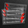 CQU1 4PCS Car Door Handle Stickers Body Vinyl Stickers Decals Accessories for Mercedes Benz B/C/E/S Class A Class C200L GLC GLK