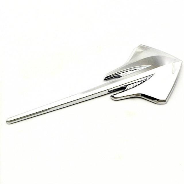 2pcs Corvette Stingray Emblem Stickers Auto Side Wing Badge Car Styling Badge