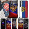 Russia Russian Flags Emblem For Samsung Galaxy S21 S22 Ultra Note 20 S8 S9 S10 Plus Note 10 Plus S20 FE Phone Cover