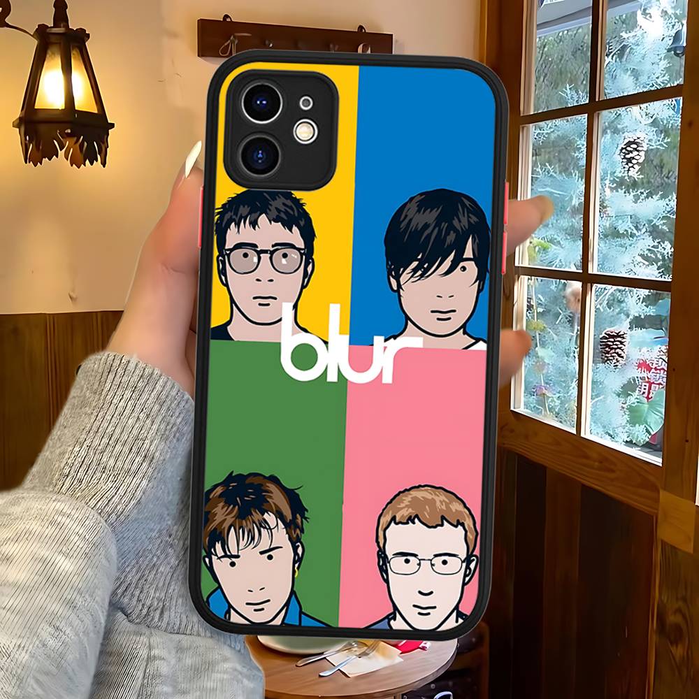 Rock Band B-Blur Matte Protective Case For IPhone 16 15 14 13 12 11 Pro Max X XS MAX Protection Case