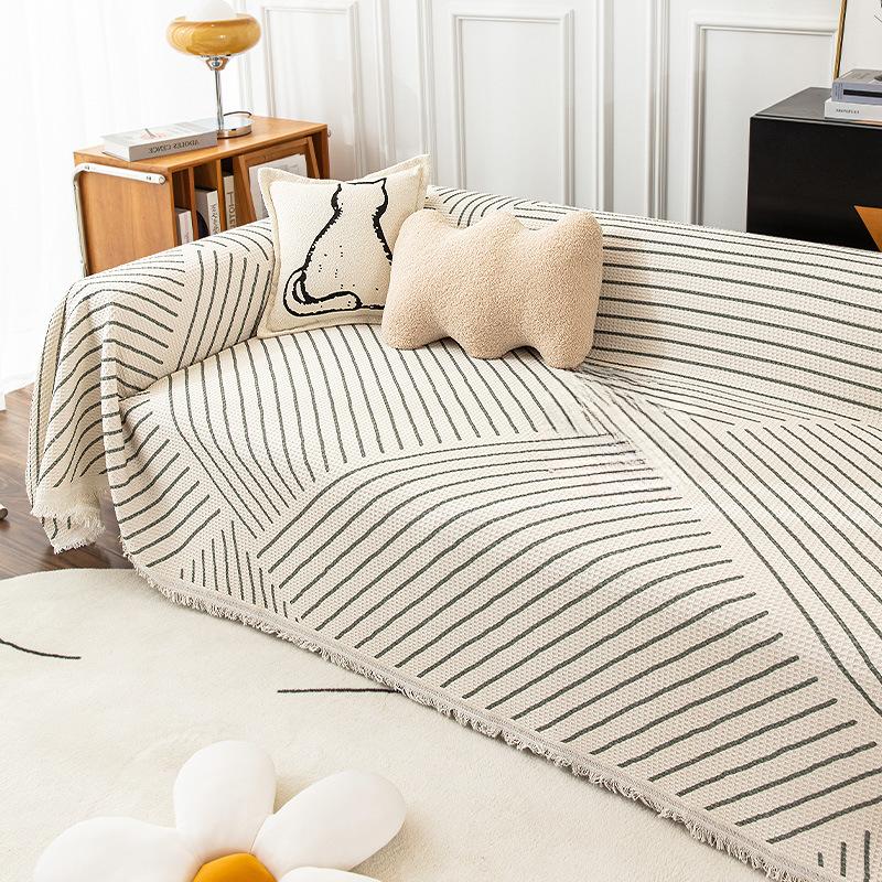 Cotton Sofa Cover Towel Four Seasons Universal Non-Slip All-Inclusive Universal Sofa Cover Anti-Scratching Cloth Cushion