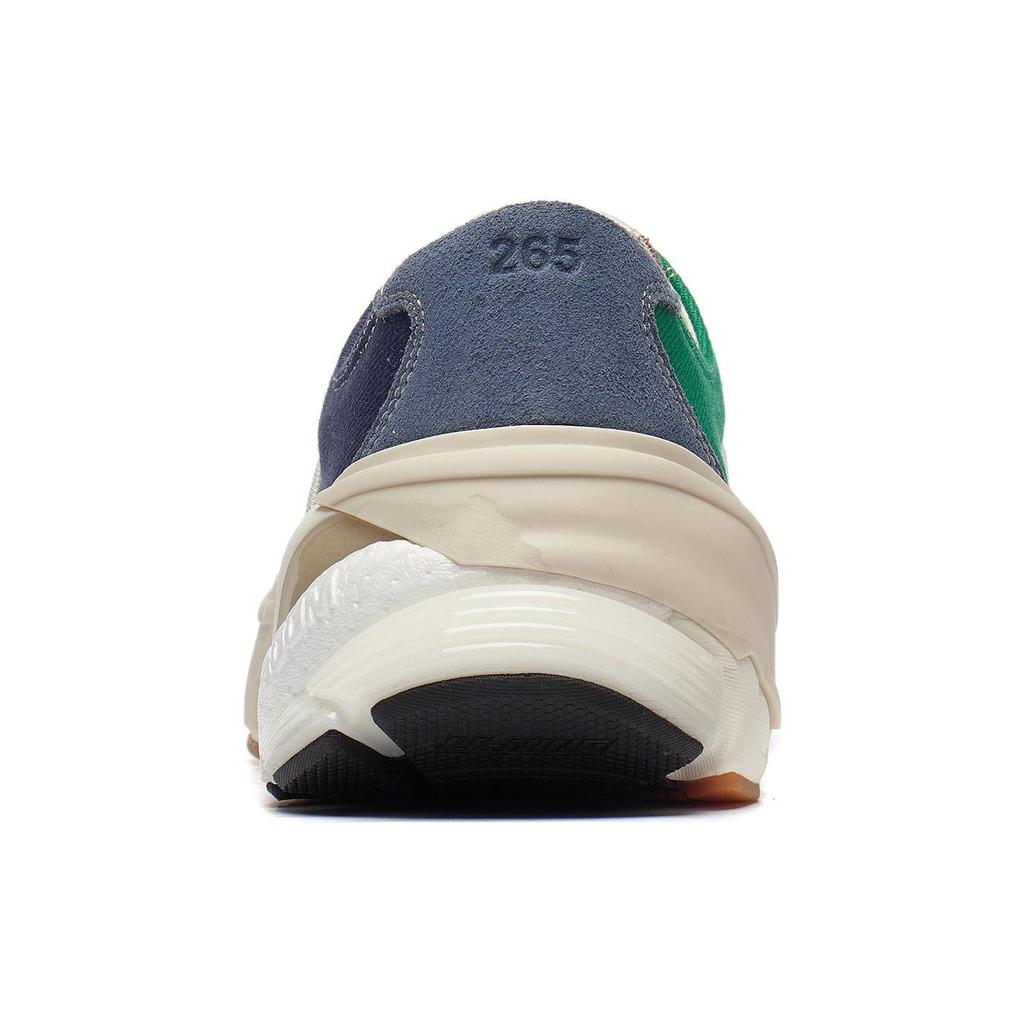 Li Ning Wu Ji Color Block повседневные удобные прочные легкие нескользящие низкие кроссовки для скейтбординга мужские кроссовки сине-зеленые AZGT081-4