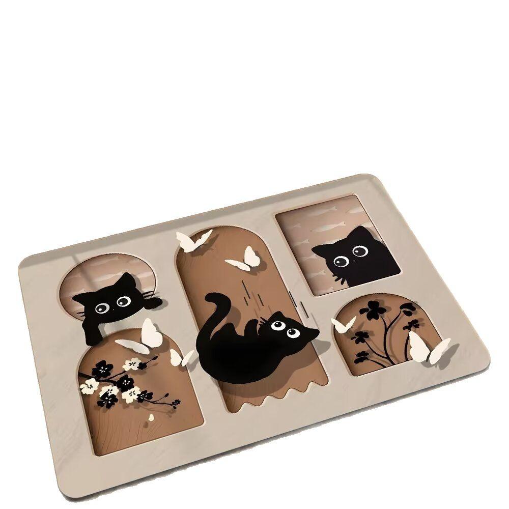 Kitten Diatom Mud Bathroom Floor Mat Non-Slip Absorbent Quick-Drying Foot Mat Toilet Toilet Door Carpet Dirt-Resistant
