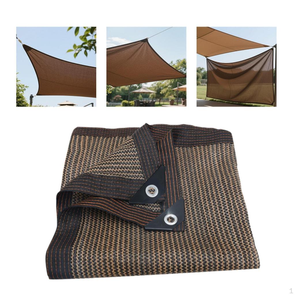 Наружная теневая сетка с люверсами для газона и сада