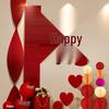 Wedding Room Decoration Set with Heart Balloons, for Bride and Groom, Master Bedroom or Hotel Suite