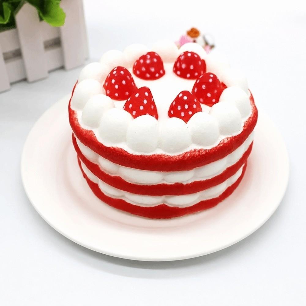 Strawberry Cake Design Simulation Food Toy Color Random Slow Rising Toy For Adults
