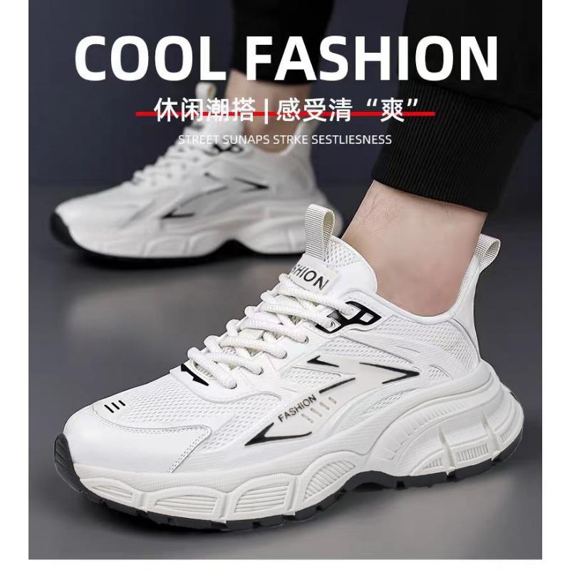 Men S Lightweight Breathable Casual Sports Non Slip Hollow Dad Shoes For Students