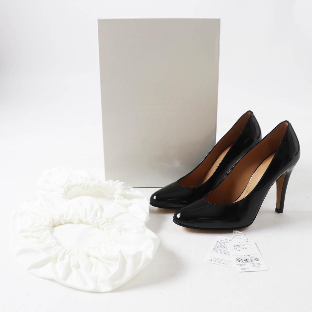 Pristine Maison Margiela 22 pumps patent leather black 36 S58WL0229 Used