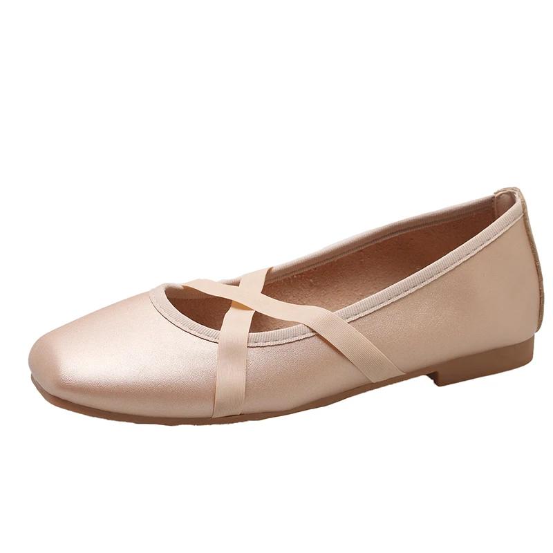 Осенние новые дизайнерские балетки Элегантные удобные мягкие плоские женские туфли Мокасины Мэри Джейн Женские балетки