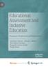 Книга Educational Assessment and Inclusive Education : Paradoxes, Perspectives and Potentialities