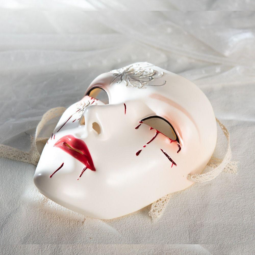 Beautiful Mask Male Masquerade Anime Cosplay Props Novelty Ancient Style Face Mask Party