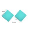 Fashion Candy Color Square Stud Earrings For Women Geometric Big Blue Red Black Frosted Paint INS Korean Solid Acrylic Earrings