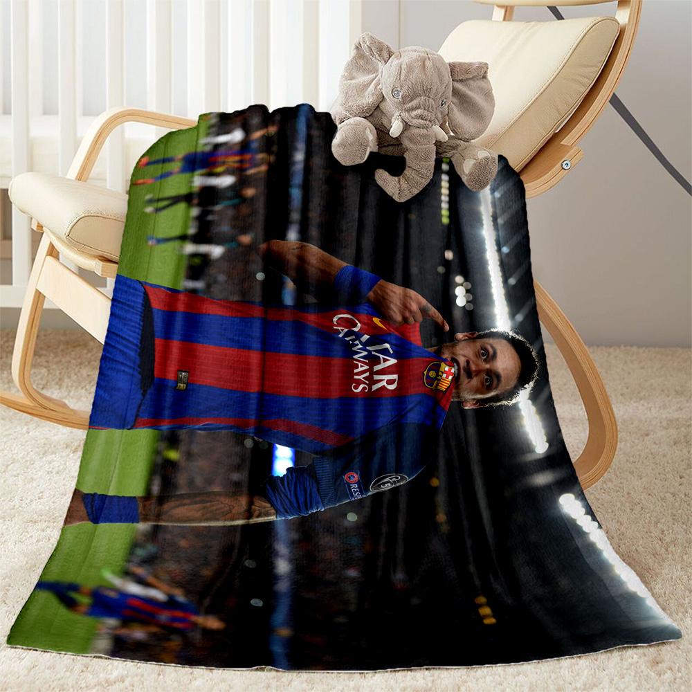 Brazilian Footballer Hairstyle Blanket Soft Warm Cozy Great for Bedding Picnics Couch All-Season Use Warmthful Decor