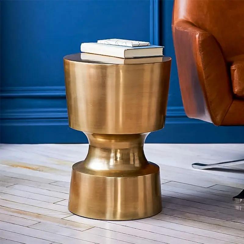 Luxury Coffee Table Chinese Creative Sofa Side Table for Living Room Art Design Nightstand Bedroom Table Lamp Round Pier Stool