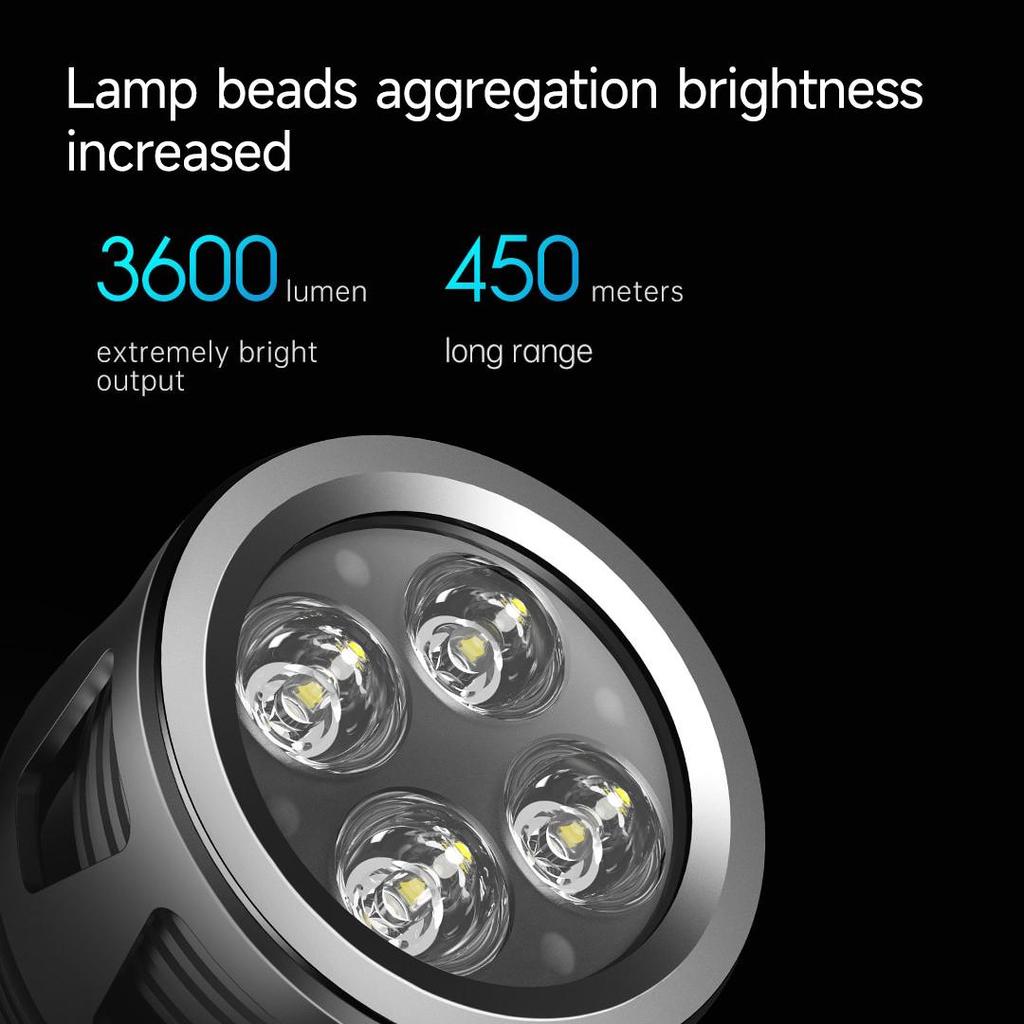 Nextool Фонарик 3600лм 450м Водонепроницаемый IPX7 10000мАч Перезаряжаемый через USB Поисковый фонарь Светодиодный аварийный свет Для кемпинга на открытом воздухе