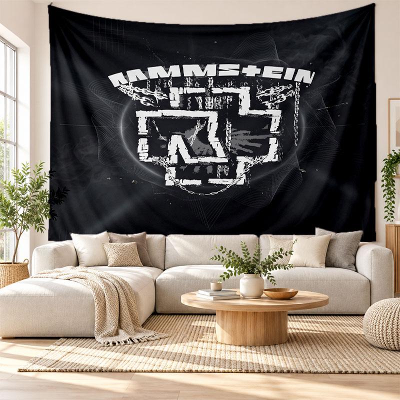 Гобелен Rammstein, Мягкая ткань для настенного подвешивания, Декоративный фон для спальни, Домашнее настенное искусство