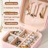 Jewelry Case Portable Small Box PU Leather Mini Jewelery Box Earrings Rings Necklaces for Women Girls Jewelry Box