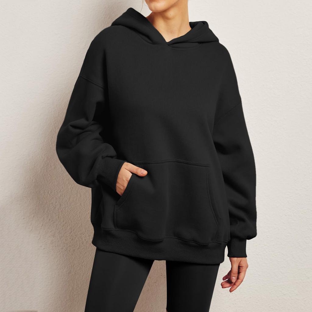 Womens Oversized Sweatshirts Fleece Hoodies Long Sleeve Shirts Pullover Fall Clothes With Pocket