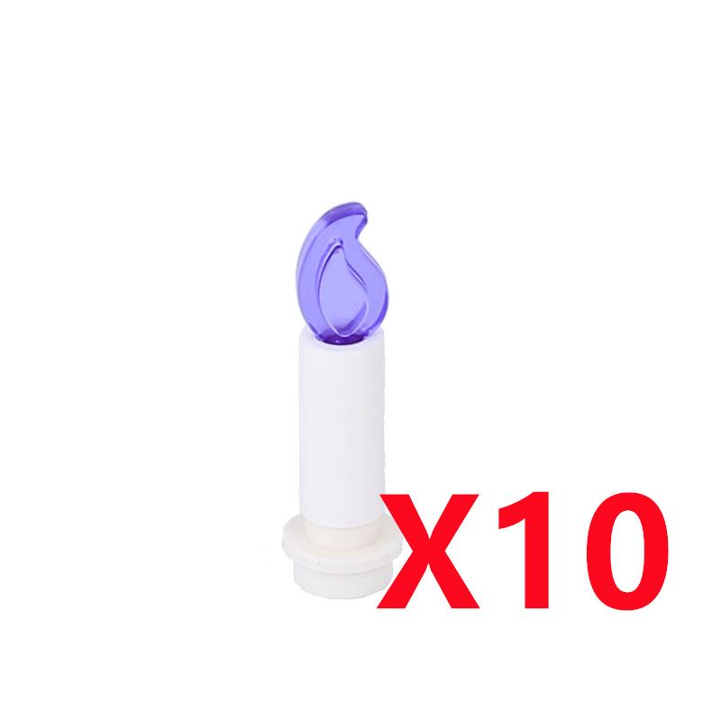 MOC Строительные блоки Костер Пламя Средневековая Бутылка вина Набор аксессуаров Модель подсвечника Мини-кирпич Совместимая игрушка Подарок Сделай сам X019