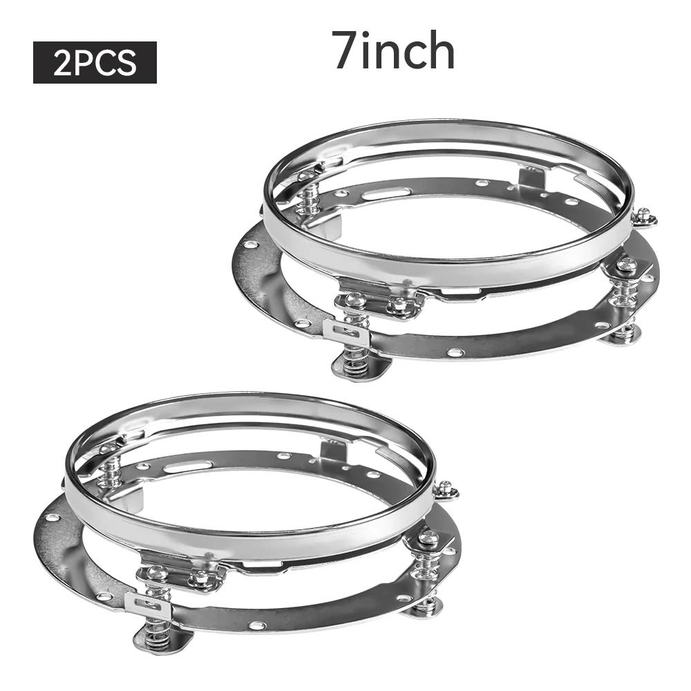 For 7'' Headlamp Mount Lamp Holder for Wrangler JK TJ Motorcycles 1PC/2PCS Mounting Bracket for 7 inch LED Headlight Ring
