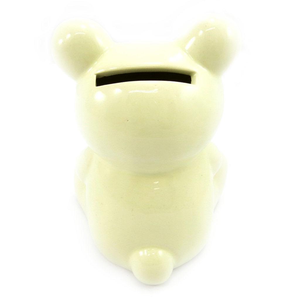 Les Trésors De Lily [L6805] - Керамическая копилка 'Медвежонок', бежевая - 12x9x9 см