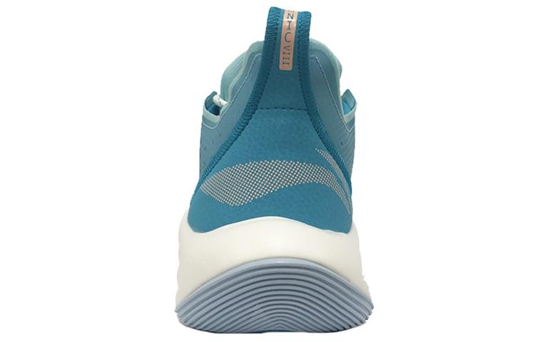 Li Ning SONIC 8 Амортизирующие Нескользящие Износостойкие Низкие Баскетбольные Кроссовки Мужские Синие ABAQ035-4