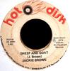 7-дюймовая пластинка JACKIE BROWN Sheep And Goat 5037 Горячий Диск 1976 Ямайка Регги Ска Даб Б/у