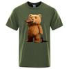 Men's Lovely Ted Bear Drink Beer Poster Funny 3D Printed T-Shirt Men Casual Short Sleeves Tee T-Shirts