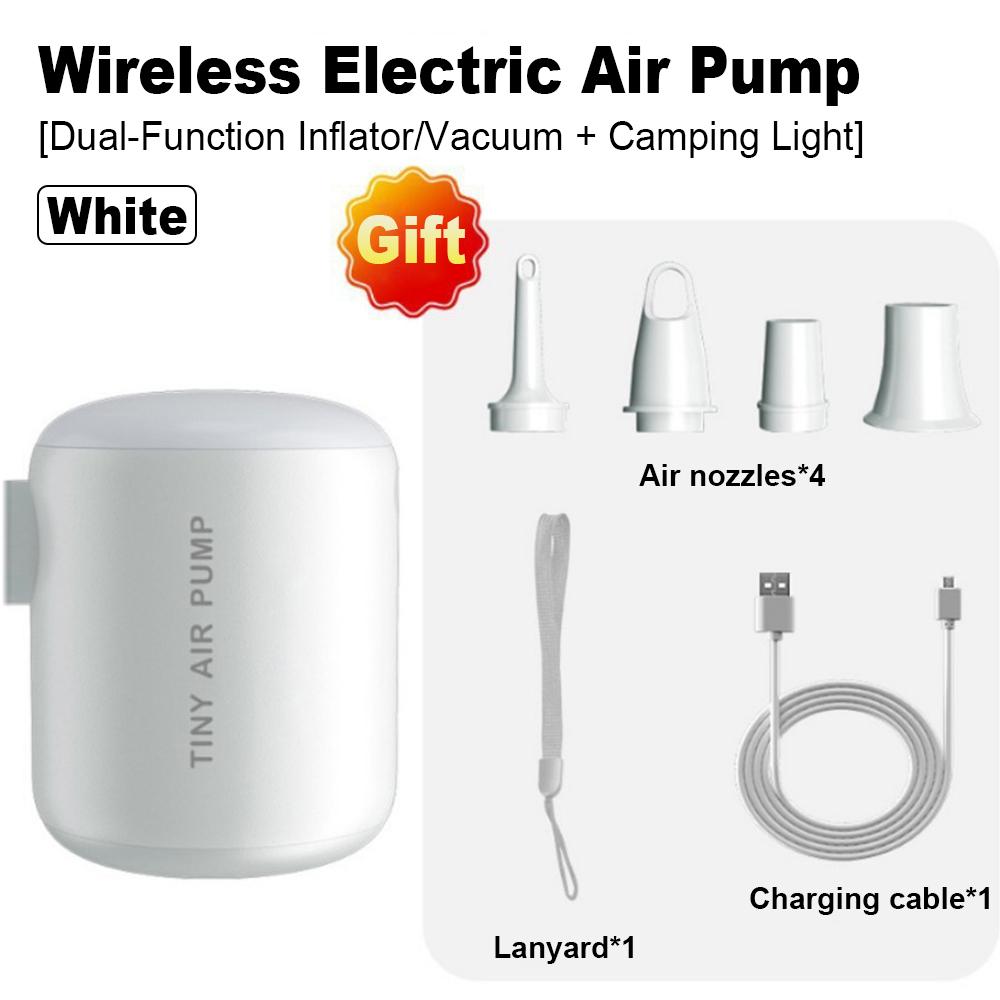 Outdoor Camping Wireless Electric Air Pump Dual-Function Inflator/Deflator Air Mattresses Swim Rings Multi-Purpose Air Pump