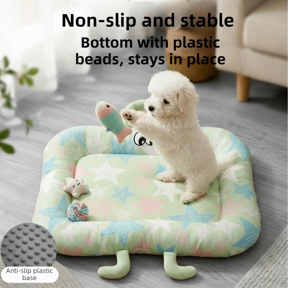 Nonslip Summer Dog Bed Breathable Pet Cooling Nest Cute Cooling Pet Mat  Pet Sleeping