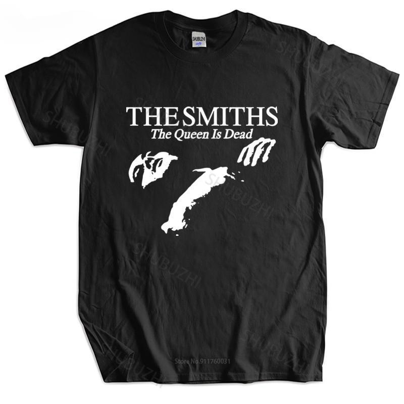 ZYLLO Футболка Летние топы The Smiths "The Queen Is Dead" - Футболка, Инди 1980-х, Моррисси Большой размер Мужская Черная футболка