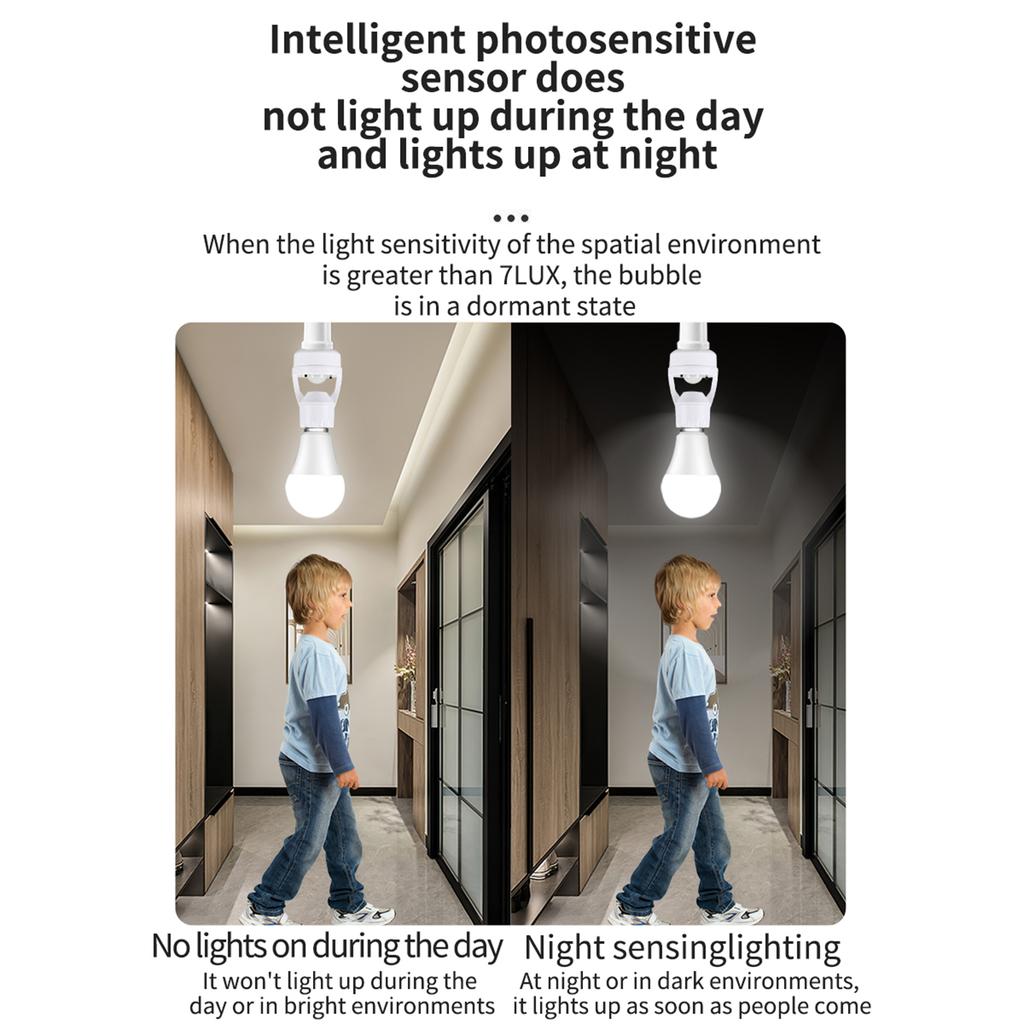 Патрон для лампы с датчиком движения человека с углом обзора 360 градусов, основание патрона, AC85-265V, переключатель времени задержки, патрон E27, адаптер патрона