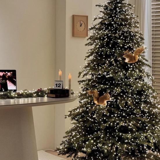 Фигурка белки из пенопласта, легкое украшение в виде белки, реалистичное украшение в виде белки для рождественской елки