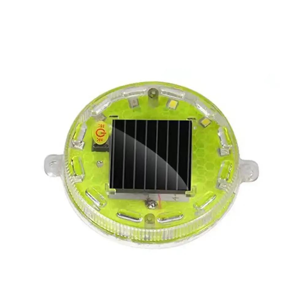 Solar Power Mortorcycle Signal Lamp LED Warning Light Night Ride Tail Strobe Light with Reflective Sticker for Electric Vehicle