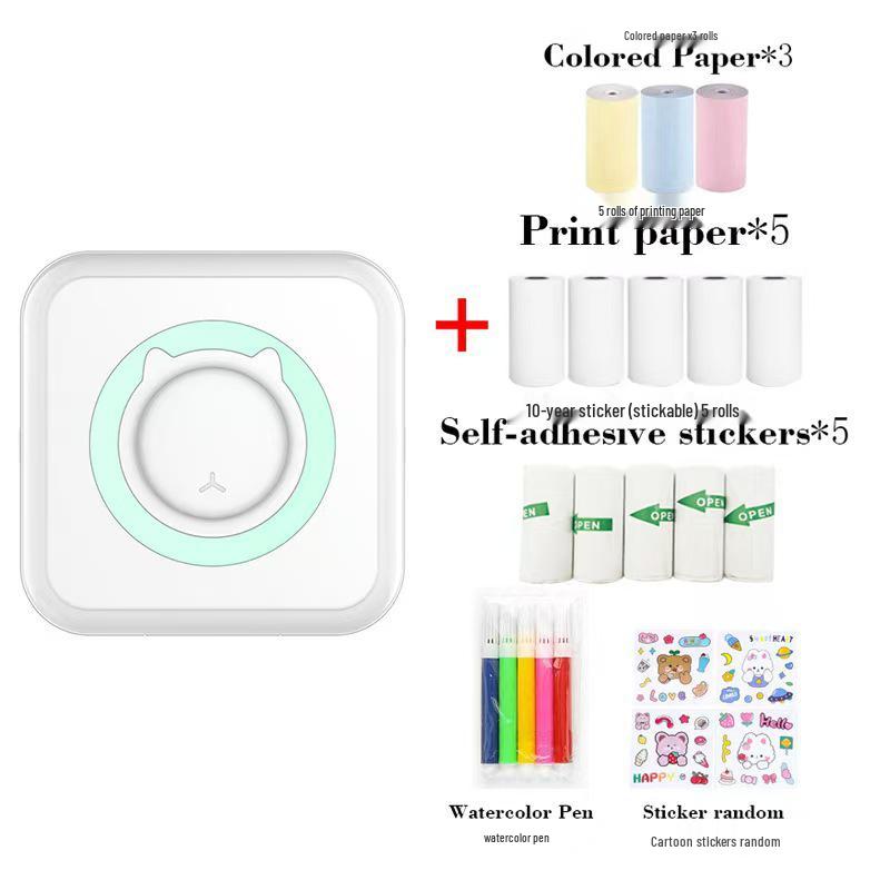 Ultra-Clear Mini Student Printer: Portable, Intelligent, Ink-Free Thermal Error Sorting
