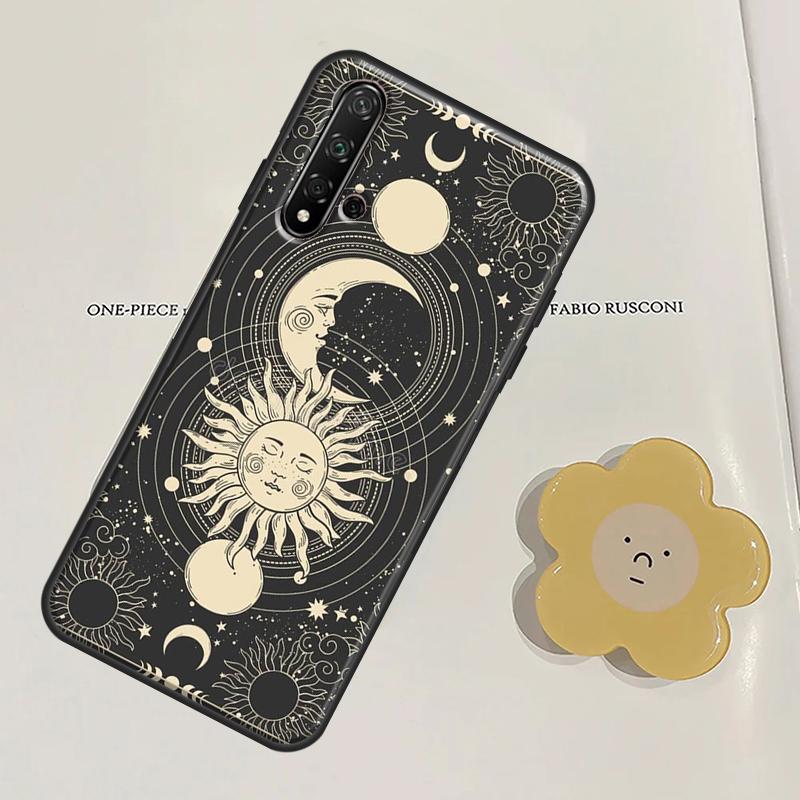 Чехол для таро с изображением луны ведьм для Huawei P40 Lite P20 P30 Pro Mate 20 Lite Nova 5T P Smart 2021 2019 Honor 50 Cover