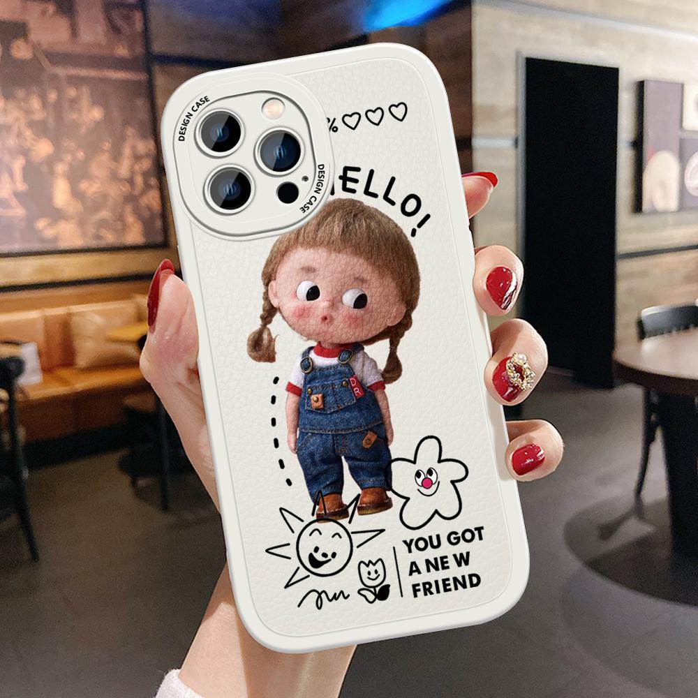 Тонкий мультяшный милый кожаный чехол для девочек из искусственной кожи, чехол для телефона для Huawei Honor Infinix iPhone Vivo