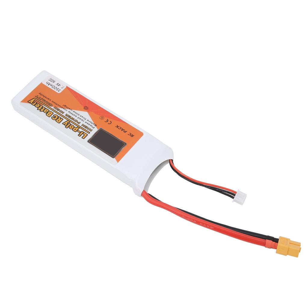 Аккумулятор LiPo 7,4 В 3500 мАч 2S 60C с разъемом XT60, перезаряжаемый для RC дрона, вертолета, модели автомобиля