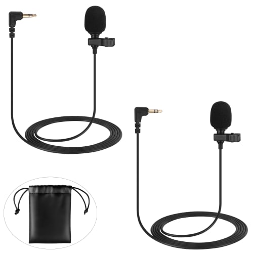 Комплект из 2 петличных микрофонов DJI MIC 2, совместимых с RODE Go II, 3,5 мм TRS петличные микрофоны с клипсой для микрофонных передатчиков, чистый звук и C