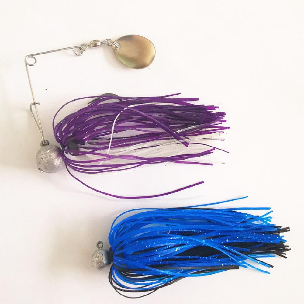 Окунь Щука Судак Борода Рыболовная приманка Chatter Spinnerbait Buzzbait Силиконовая нить Морская рыбалка