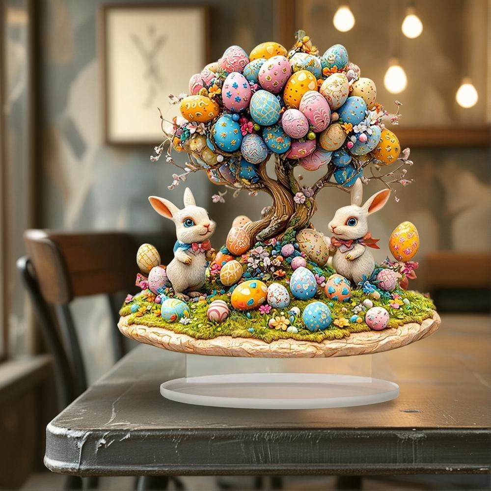 2D Плоский Богемский Акриловый Кролик Декоративный Знак, Настольный Знак, Стоящий . Подарочное украшение, Perf F7R7