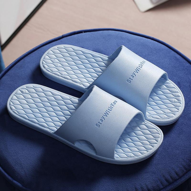Bathroom Slippers Women's Summer Home Couple Indoor Household Water Leakage Non-slip Bath Quick-drying Cool Slippers Men